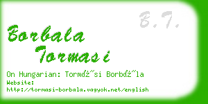 borbala tormasi business card